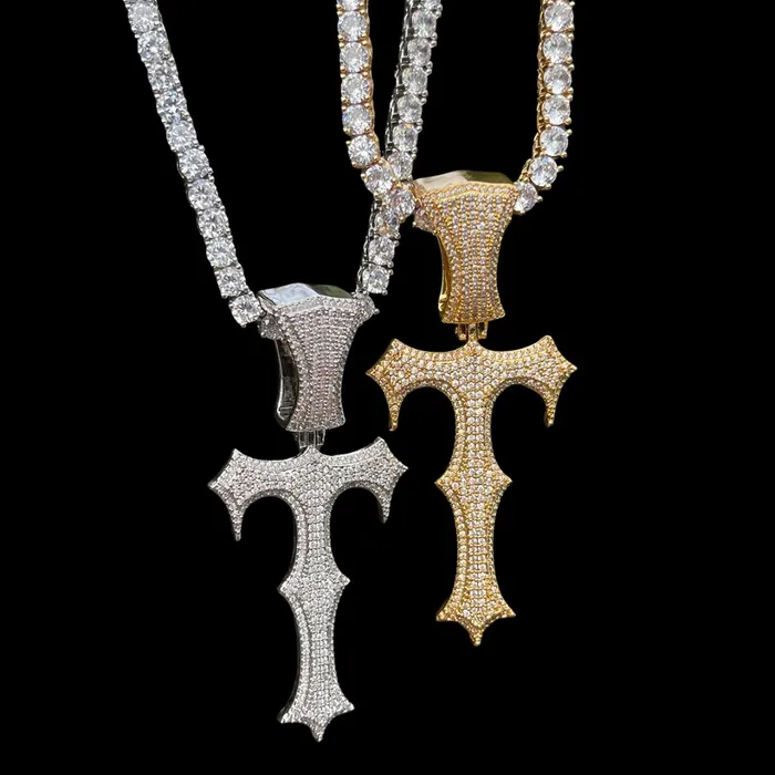 Trap Rapper Vampire Edition Iced Out Diamond Pendant Necklace Trap Rapper Necklaces