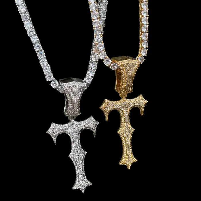 Trap Rapper Vampire Edition Iced Out Diamond Pendant Necklace Trap Rapper Necklaces