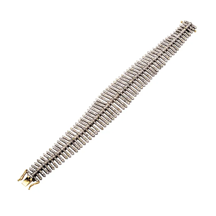 Vintage Diamond Feather Bracelet Bell Bird Antiques Bracelets