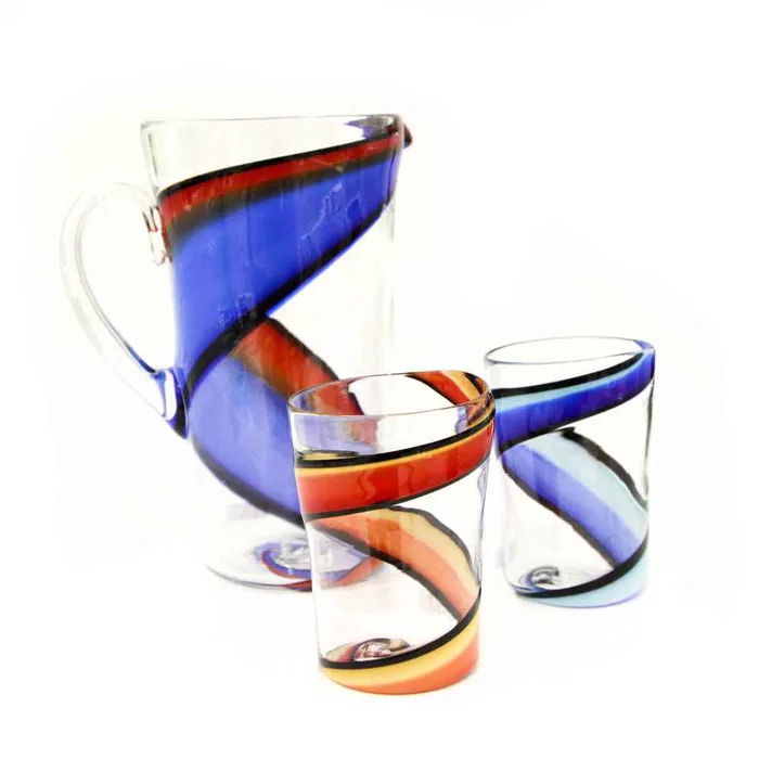 Vortex Pitcher Murano Glass Diego Vio Earrings
