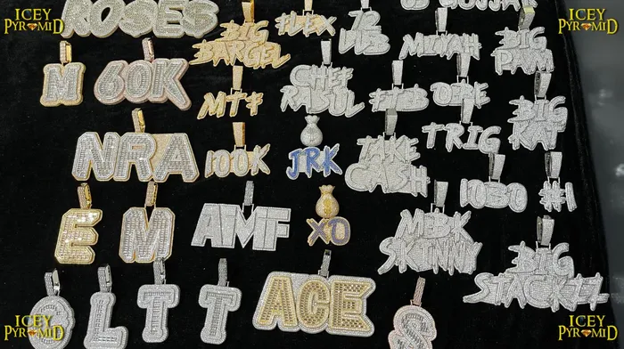 White Gold Edition Crown Bail Rapper Iced Out Personalized Custom Name Necklace Pendant BEST SELLER Necklaces